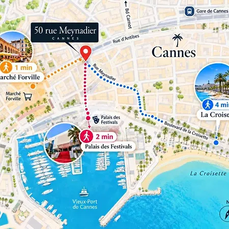 Appartement Meynadier, Private Terrace & Everything Within Walking Distance